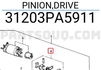 Honda 31203PA5911 PINION,DRIVE
