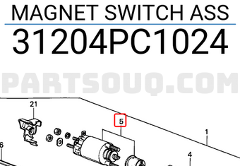 Honda 31204PC1024 MAGNET SWITCH ASS