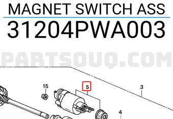 Honda 31204PWA003 MAGNET SWITCH ASS