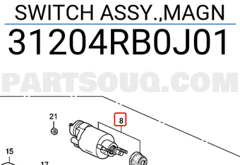 Honda 31204RB0J01 SWITCH ASSY.,MAGN