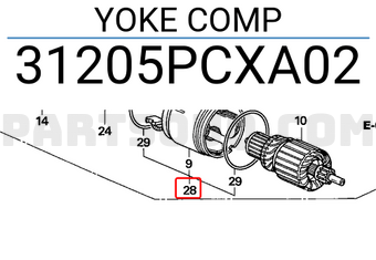 Honda 31205PCXA02 YOKE COMP