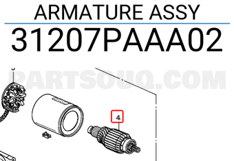 Honda 31207PAAA02 ARMATURE ASSY