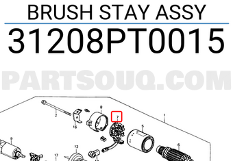 Honda 31208PT0015 BRUSH STAY ASSY