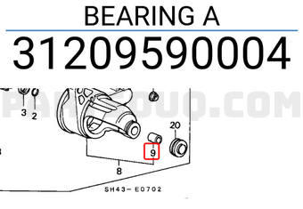 Honda 31209590004 BEARING A