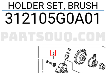 Honda 312105G0A01 HOLDER SET, BRUSH