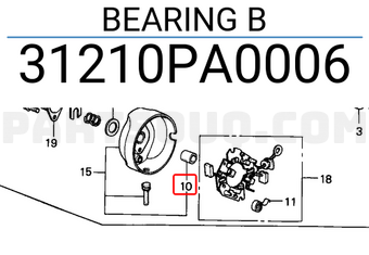 Honda 31210PA0006 BEARING B
