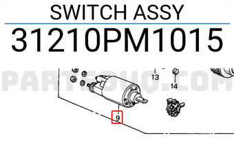 Honda 31210PM1015 SWITCH ASSY