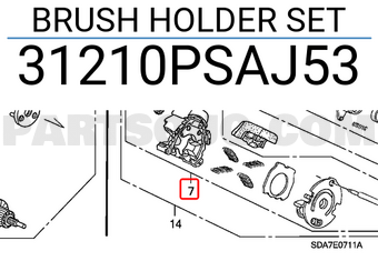 Honda 31210PSAJ53 BRUSH HOLDER SET