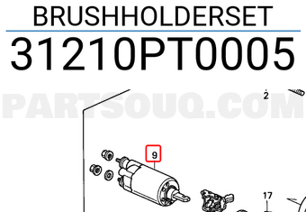Honda 31210PT0005 BRUSHHOLDERSET