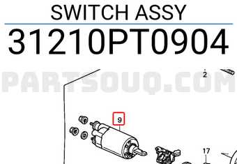 Honda 31210PT0904 SWITCH ASSY
