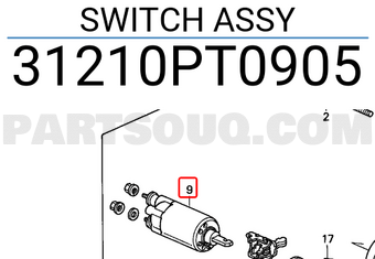 Honda 31210PT0905 SWITCH ASSY