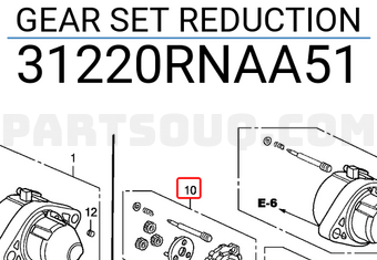 Honda 31220RNAA51 GEAR SET REDUCTION