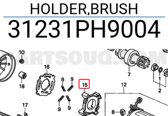 Honda 31231PH9004 HOLDER,BRUSH
