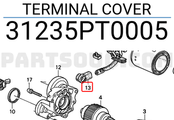 Honda 31235PT0005 TERMINAL COVER