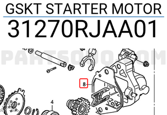 Honda 31270RJAA01 GSKT STARTER MOTOR