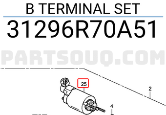 Honda 31296R70A51 B TERMINAL SET