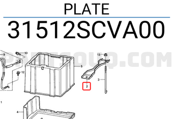 Honda 31512SCVA00 PLATE