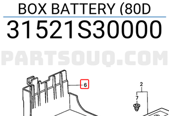 Honda 31521S30000 BOX BATTERY (80D
