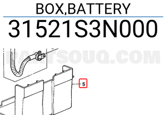 Honda 31521S3N000 BOX,BATTERY