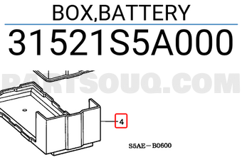 Honda 31521S5A000 BOX,BATTERY