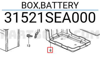 Honda 31521SEA000 BOX,BATTERY