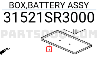 Honda 31521SR3000 BOX,BATTERY ASSY