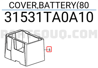 Honda 31531TA0A10 COVER,BATTERY(80