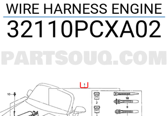 Honda 32110PCXA02 WIRE HARNESS ENGINE