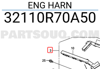 Honda 32110R70A50 ENG HARN