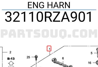 Honda 32110RZA901 ENG HARN