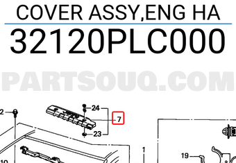 Honda 32120PLC000 COVER ASSY,ENG HA