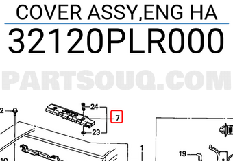 Honda 32120PLR000 COVER ASSY,ENG HA