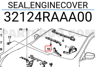 Honda 32124RAAA00 SEAL,ENGINECOVER