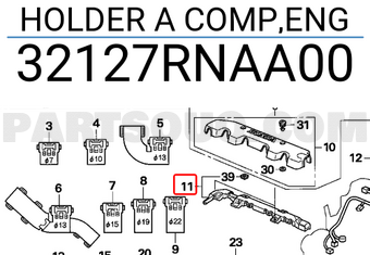 Honda 32127RNAA00 HOLDER A COMP,ENG