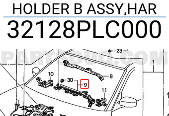 Honda 32128PLC000 HOLDER B ASSY,HAR