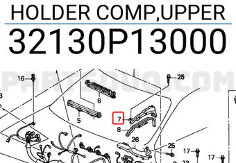 Honda 32130P13000 HOLDER COMP,UPPER