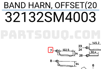 Honda 32132SM4003 BAND HARN, OFFSET(20