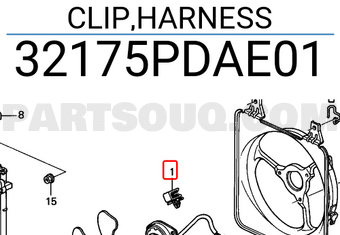 Honda 32175PDAE01 CLIP,HARNESS