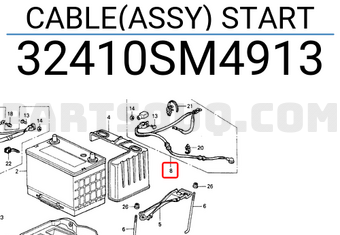 Honda 32410SM4913 CABLE(ASSY) START