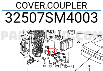 Honda 32507SM4003 COVER,COUPLER