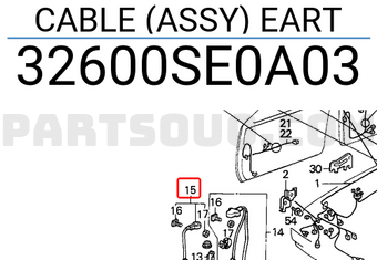 Honda 32600SE0A03 CABLE (ASSY) EART