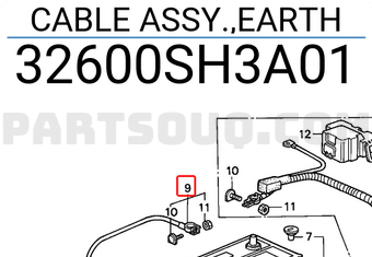 Honda 32600SH3A01 CABLE ASSY.,EARTH