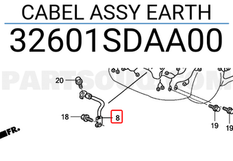 Honda 32601SDAA00 CABEL ASSY EARTH