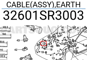 Honda 32601SR3003 CABLE(ASSY),EARTH