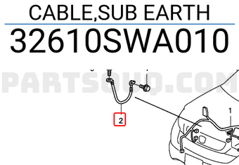 Honda 32610SWA010 CABLE,SUB EARTH