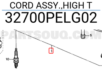 Honda 32700PELG02 CORD ASSY.,HIGH T