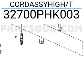 Honda 32700PHK003 CORDASSYHIGH/T