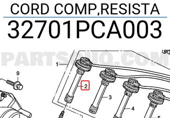 Honda 32701PCA003 CORD COMP,RESISTA