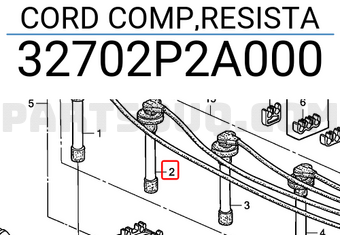 Honda 32702P2A000 CORD COMP,RESISTA