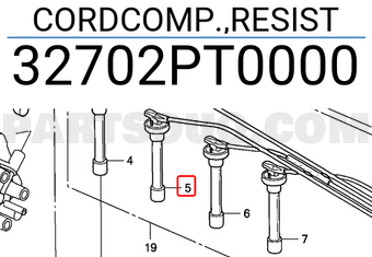 Honda 32702PT0000 CORDCOMP.,RESIST